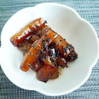 こんにゃく甘辛胡麻炒め